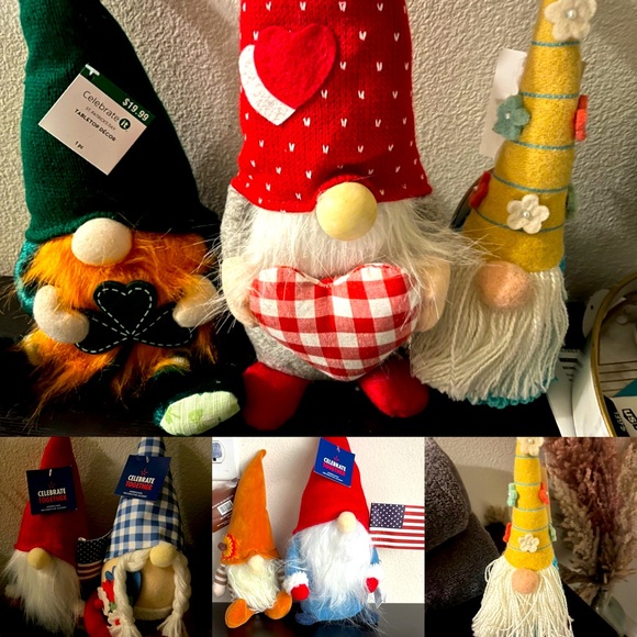 Holiday stuffed animals gnomes decor fall patriotic Easter fall st Patrick’s day - Picture 1 of 7